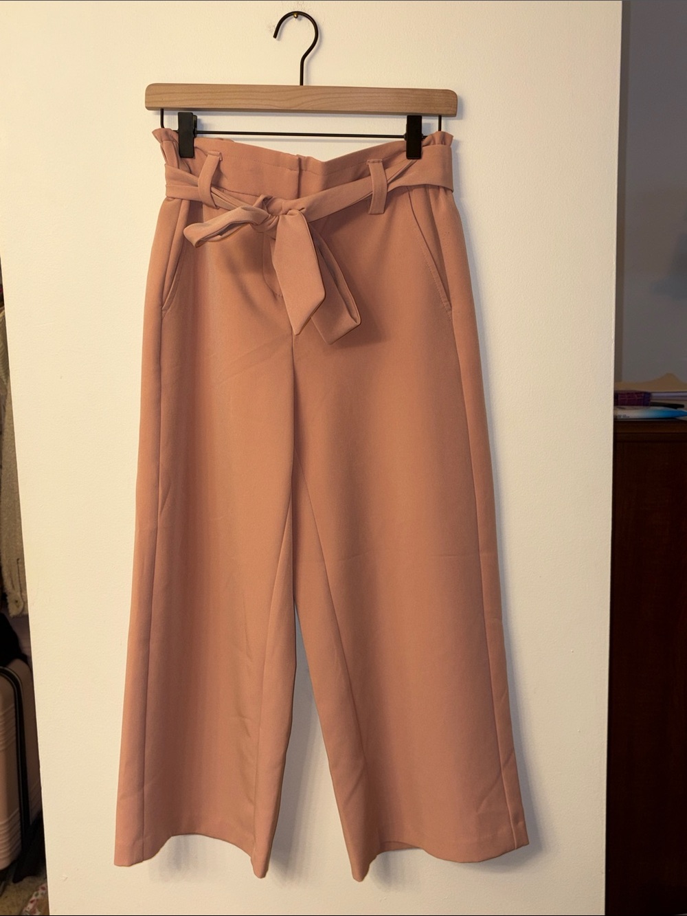 Apt. 9 Wide Leg Paper Bag Belted Pants